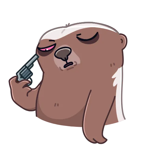 😵 Стикер «Honey Badger» для Telegram