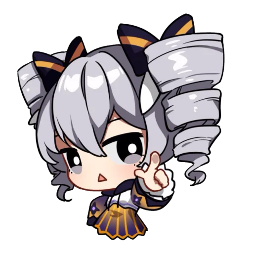 👆 Стикер «Honkai Impact 3rd Chibi» для Telegram