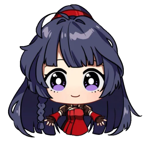 🤗 Стикер «Honkai Impact 3rd Chibi» для Telegram
