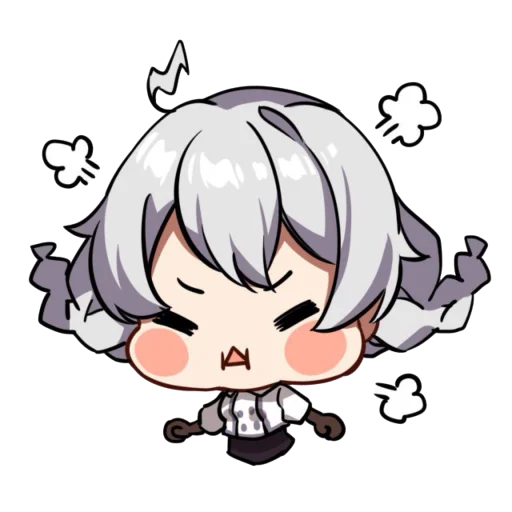😤 Стикер «Honkai Impact 3rd Chibi» для Telegram