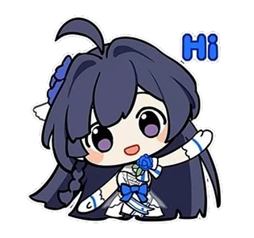 👋 Стикер «Honkai Impact 3rd Chibi» для Telegram