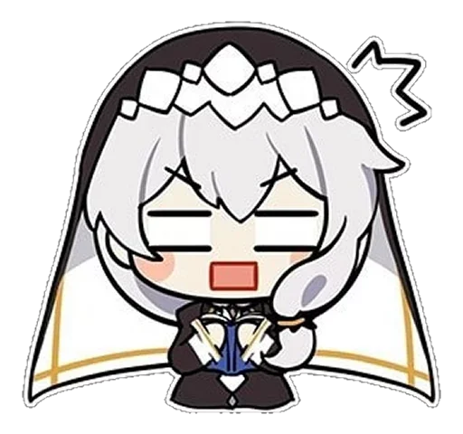 😮 Стикер «Honkai Impact 3rd Chibi» для Telegram