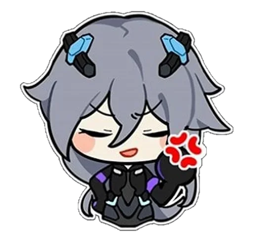 😡 Стикер «Honkai Impact 3rd Chibi» для Telegram