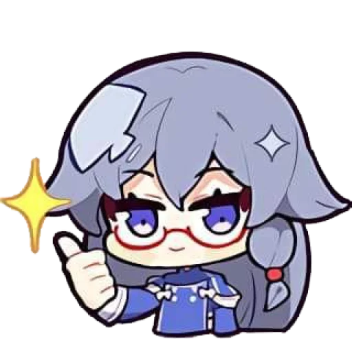 👍 Стикер «Honkai Impact 3rd Chibi» для Telegram