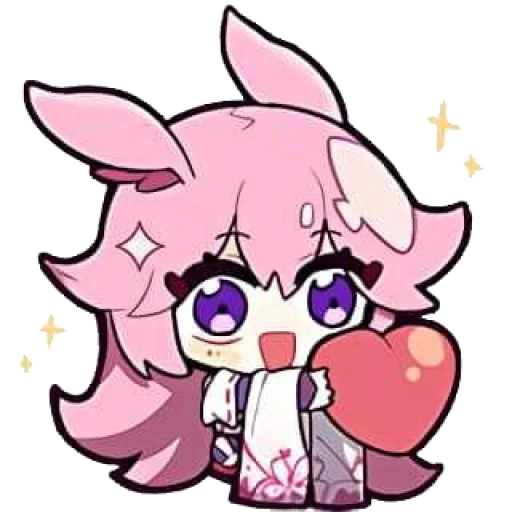 💝 Стикер «Honkai Impact 3rd Chibi» для Telegram