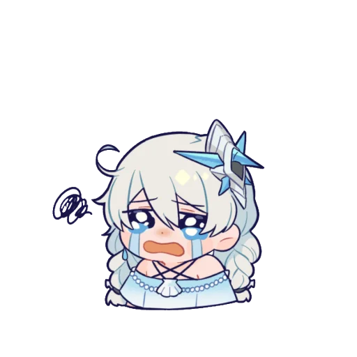 😭 Стикер «Honkai Impact 3rd Chibi» для Telegram