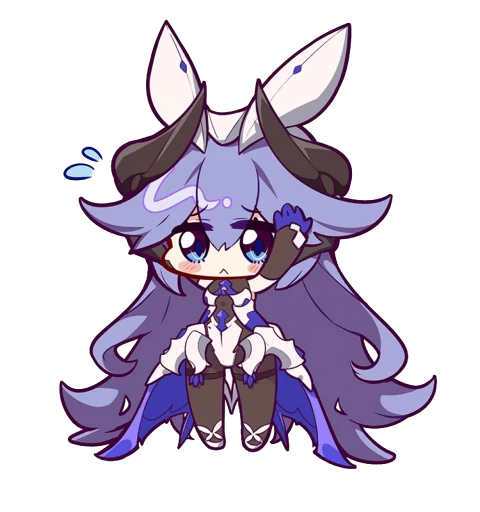 😅 Стикер «Honkai Impact 3rd Chibi» для Telegram