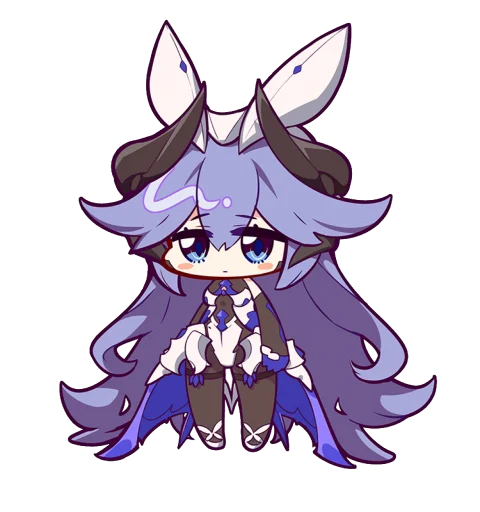 😐 Стикер «Honkai Impact 3rd Chibi» для Telegram