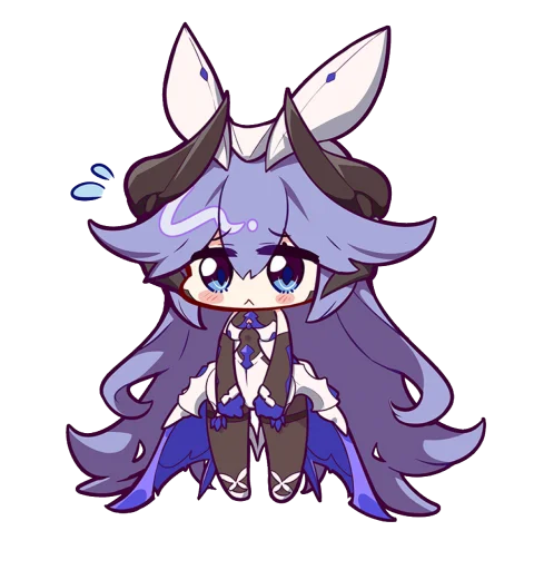 😳 Стикер «Honkai Impact 3rd Chibi» для Telegram