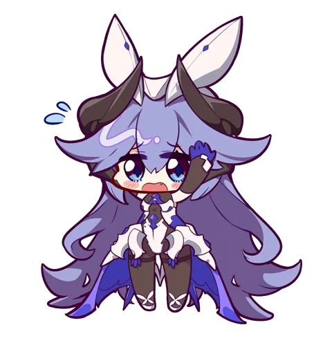 😣 Стикер «Honkai Impact 3rd Chibi» для Telegram