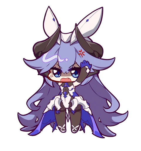 😡 Стикер «Honkai Impact 3rd Chibi» для Telegram