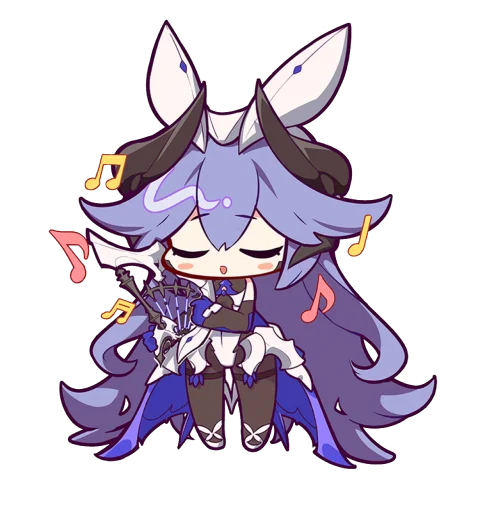 🎻 Стикер «Honkai Impact 3rd Chibi» для Telegram