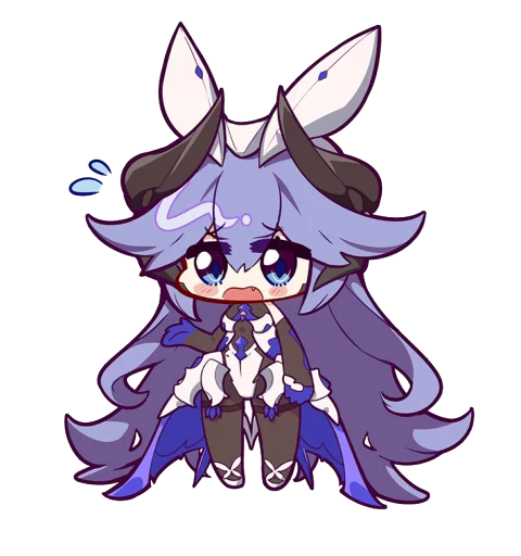 🧐 Стикер «Honkai Impact 3rd Chibi» для Telegram