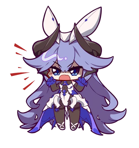 🤬 Стикер «Honkai Impact 3rd Chibi» для Telegram