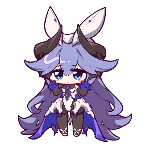 🤤 Стикер «Honkai Impact 3rd Chibi» для Telegram