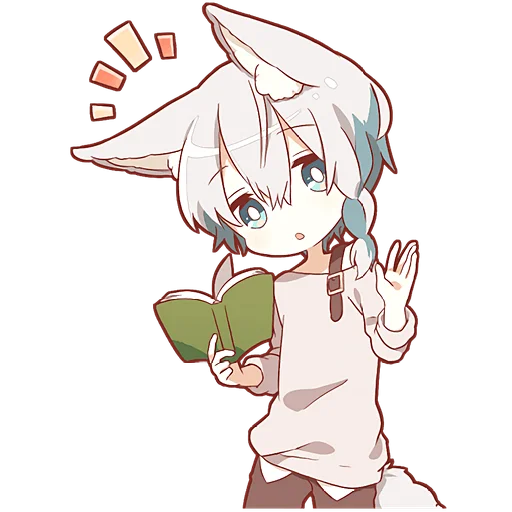 👋 Стикер «Шапочка и Волчонок» для Telegram