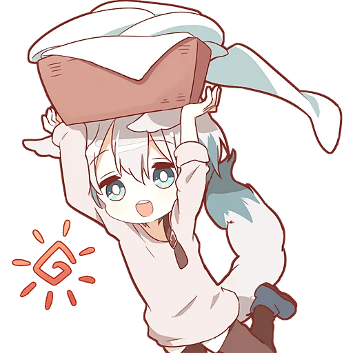 🏃‍♀ Стикер «Шапочка и Волчонок» для Telegram