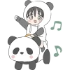 🐼 Эмодзи «Худи панда» для Telegram