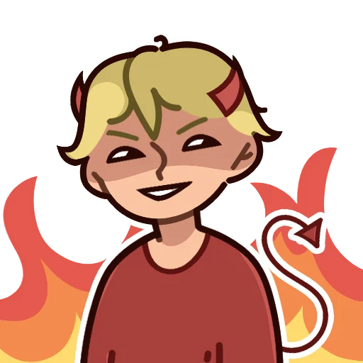 😈 Стикер «Hooliguy» для Telegram