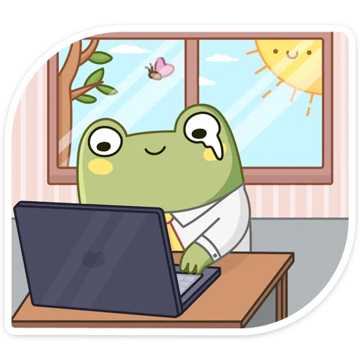 🐸 Стикер «Летний Хоппер» для Telegram