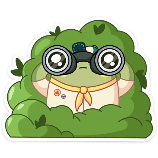 👀 Стикер «Летний Хоппер» для Telegram