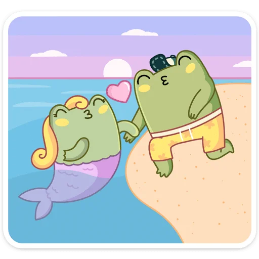 😘 Стикер «Летний Хоппер» для Telegram