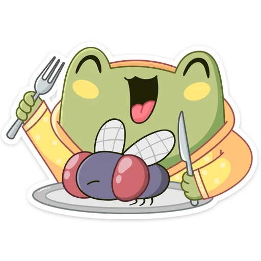 🍴 Стикер «Хоппер» для Telegram