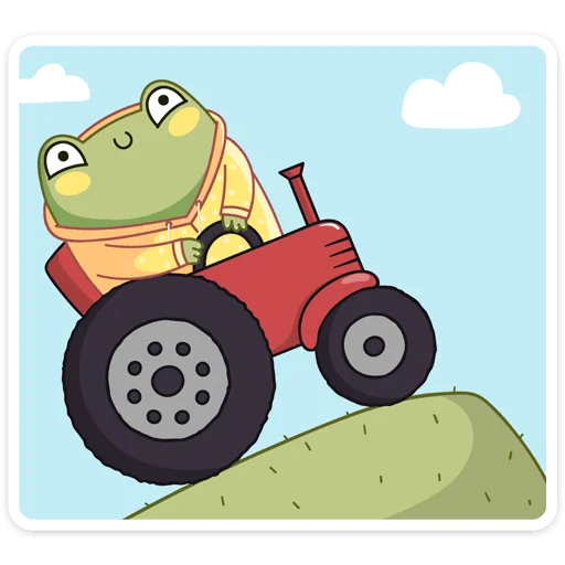 🚜 Стикер «Хоппер» для Telegram