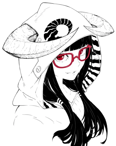 😏 Стикер «Horned girl (jaco)» для Telegram