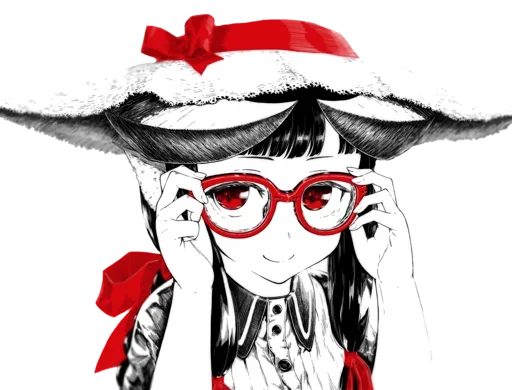 ☺️ Стикер «Horned girl (jaco)» для Telegram