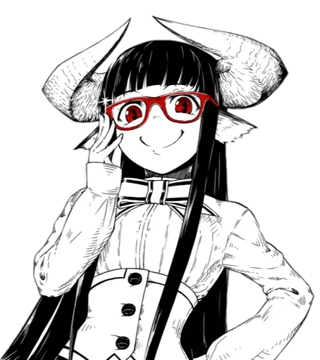 😊 Стикер «Horned girl (jaco)» для Telegram