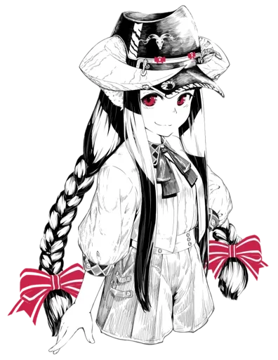 😏 Стикер «Horned girl (jaco)» для Telegram
