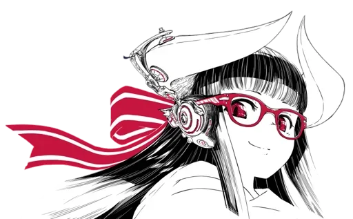 😎 Стикер «Horned girl (jaco)» для Telegram