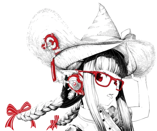 😒 Стикер «Horned girl (jaco)» для Telegram
