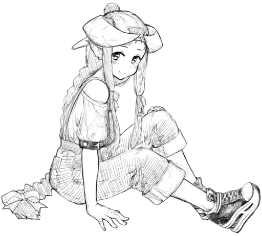 😜 Стикер «Horned girl (jaco)» для Telegram