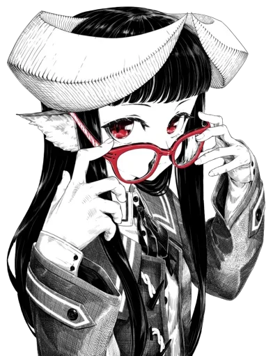 🙄 Стикер «Horned girl (jaco)» для Telegram