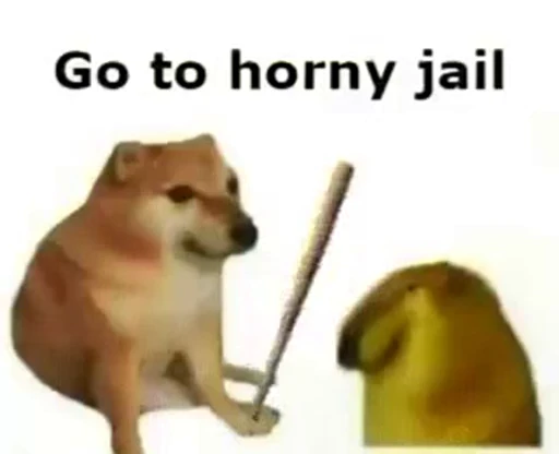 Стикерпак «Horny Jail» для Telegram — обложка