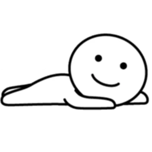 😩 Стикер «Хорошо лежу» для Telegram