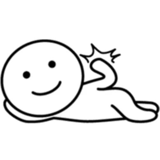 🤩 Стикер «Хорошо лежу» для Telegram