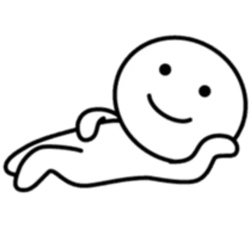 🤩 Стикер «Хорошо лежу» для Telegram