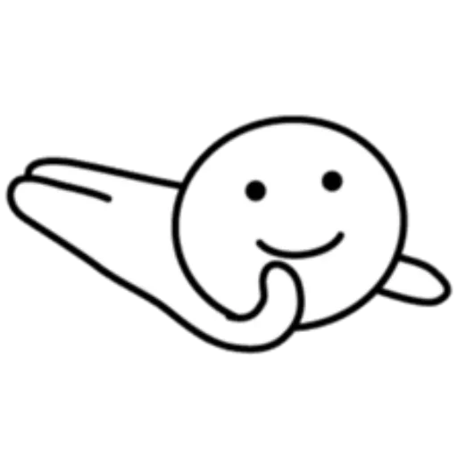 🧐 Стикер «Хорошо лежу» для Telegram