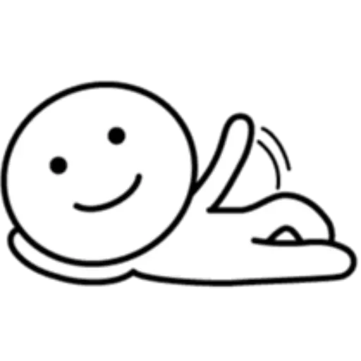 🥳 Стикер «Хорошо лежу» для Telegram