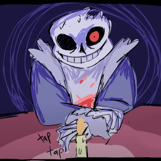 🕯 Стикер «Horrortale sans» для Telegram