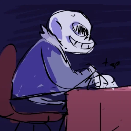 😚 Стикер «Horrortale sans» для Telegram