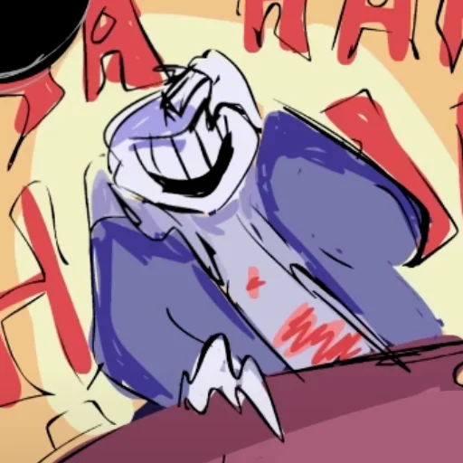 🤣 Стикер «Horrortale sans» для Telegram