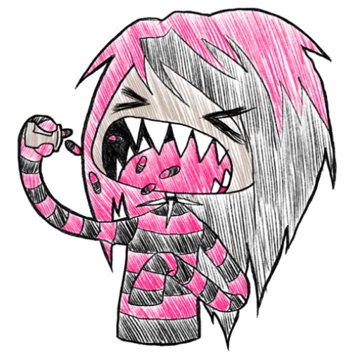 💊 Стикер «horrorxchomp» для Telegram