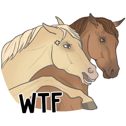 😡 Стикер «Horse Force» для Telegram