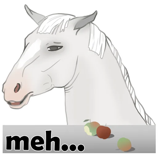 😑 Стикер «Horse Force» для Telegram