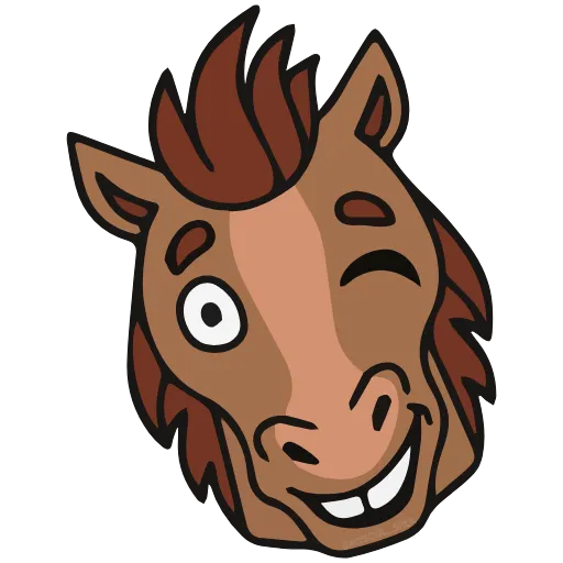 😉 Эмодзи «Horse» для Telegram