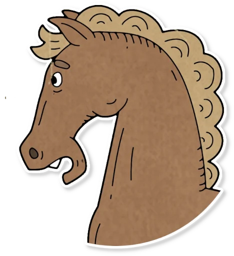 🏇 Стикер «Конь огонь» для Telegram